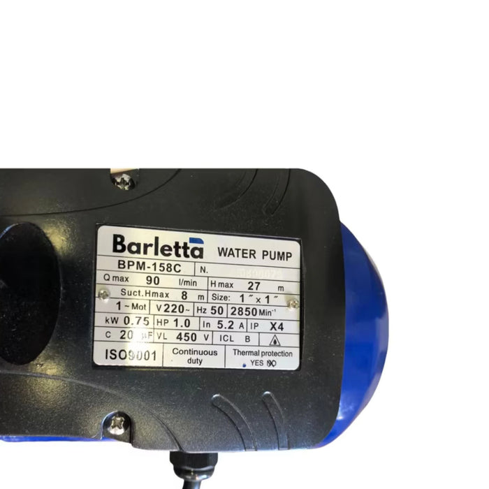 Bomba de Agua Centrifuga BPM 158C 1 HP 220V 1X1 - BARLETTA