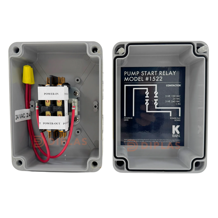 Relé o Relay de Partida para Bomba de Riego Hasta 3HP - K-RAIN