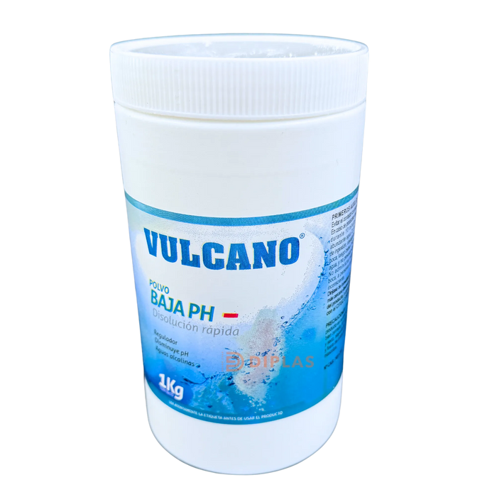 Baja pH Piscina en polvo 1 Kilo - Vulcano