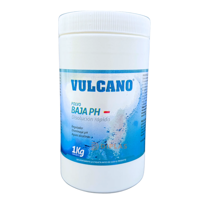 Baja pH Piscina en polvo 1 Kilo - Vulcano